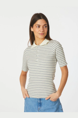 Neo Noir Manama Stripe Blouse light blue Neo Noir Manama Stripe Blouse light blue