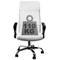 Monzana Bureaustoel - met - gaasnet - in - wit - thumbnail