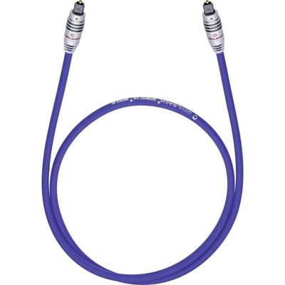Toslink Audio Aansluitkabel [1x Toslink-stekker (ODT) - 1x Toslink-stekker (ODT)] 0.50 m Blauw Oehlbach XXL® Series 80