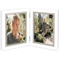 Haes Deco Houten Fotolijst Duo Fevik in wit met grijs voor 2 foto's 15x20 - CD788HS - thumbnail