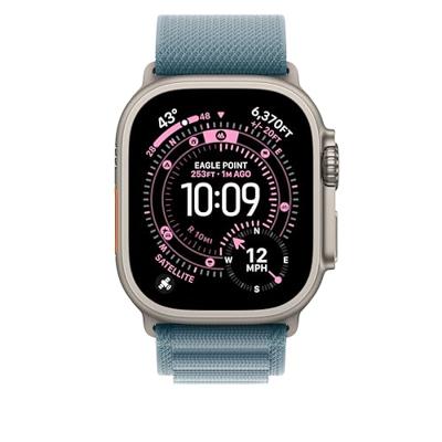 Apple Watch Band - Alpine Loop - 49 mm - Lichtblauw - Medium