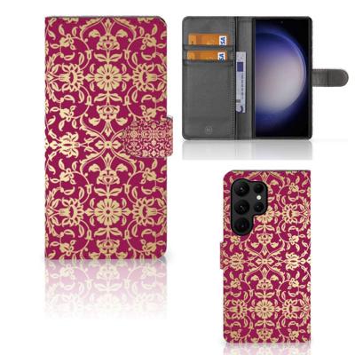 Wallet Case Samsung Galaxy S23 Ultra Barok Pink Wallet Case Samsung Galaxy S23 Ultra Barok Pink