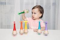 Classic World houten regenboog maracas - thumbnail