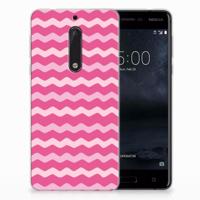 Nokia 5 | TPU bumper | Waves Pink - thumbnail