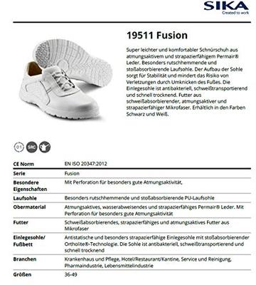 SIKA 19511 Fusion Schoen O1 Wit - Maat 48 - 16.089.048.48