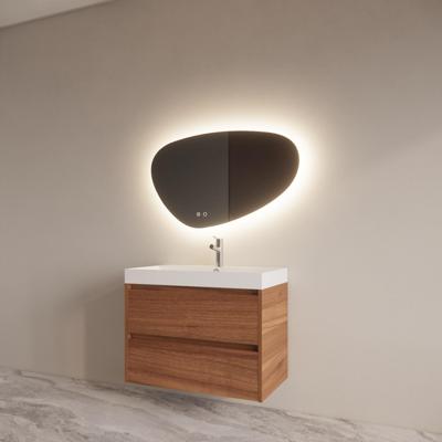 Badmeubelset BWS Riga Met Lako Wastafel Wit 80 cm Walnoot Boss & Wessing