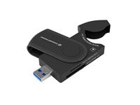 Conceptronic StreamVault BIAN04B geheugenkaartlezer USB 3.2 Gen 1 (3.1 Gen 1) Type-A Zwart - thumbnail