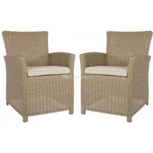 Tropez Straw tuinstoel set van 2