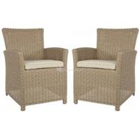 Tropez Straw tuinstoel set van 2 - thumbnail