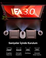 Nebula Mars 3 Air, Google TV-projector, officiële Netflix-licentie, 400 ANSI-lumen licht, 1080p, Dolby Digital Sound, 150″-beeld, ingebouwde accu, 2,5 uur speeltijd overal - thumbnail