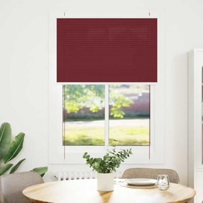 Pliss rolgordijn 100x150 cm stofbreedte 99,4cm bordeauxrood