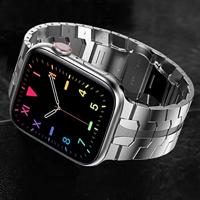 Stalen schakelband - Zilver - Geschikt voor Apple watch 38mm / 40mm / 41mm / 42mm - thumbnail