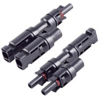 BKL Electronic 2800014 PV4-adapterset 2/1 Zwart Inhoud: 2 stuk(s) - thumbnail