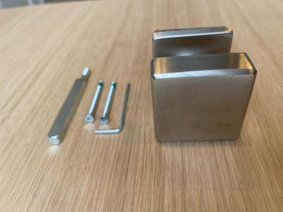 Hafi Private Line | Deurknop model 283 RVS platte knop vast op vierkant rozet