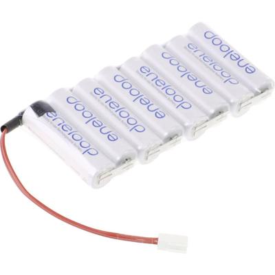 Panasonic eneloop Reihe F1x8 Futaba Accupack Aantal cellen: 8 Batterijgrootte: AA (penlite) Kabel, Stekker NiMH 9.6 V 1900 mAh