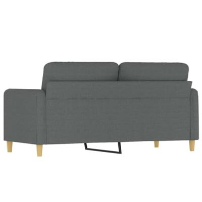 Tweezitsbank 140 cm stof donkergrijs