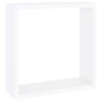 Wandschappen kubus 3 st MDF wit - thumbnail
