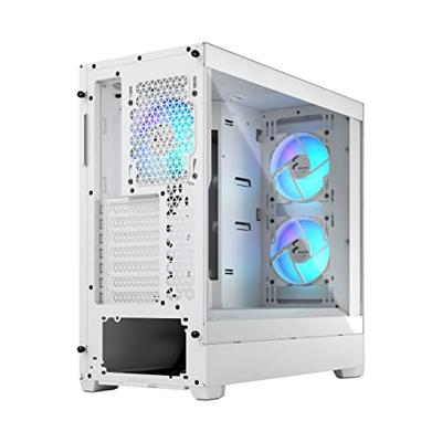 Fractal Design pop air rgb midi tower behuizing (wit | 2x usb-a | rgb | tempered glass)