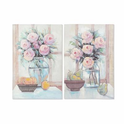 Schilderij DKD Home Decor Vaas (60 x 2,5 x 90 cm) (2 Stuks)