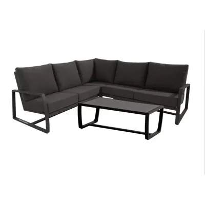 Hoekbank Mauritius zonder center met salontafel