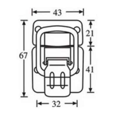 Adam Hall 1600 Medium opbouwslot