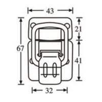 Adam Hall 1600 Medium opbouwslot - thumbnail