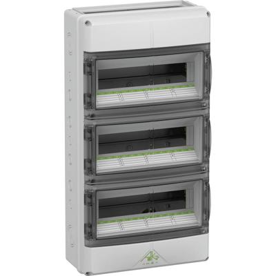 Spelsberg 73354252 AK-F 42 UL Kleine verdeelkast Opbouw (op muur), Wand Aantal groepen: 42 Aantal rijen: 3 Inhoud: 1 stuk(s)