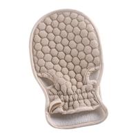 Bad Body douche handschoenen huid exfoliërende SPA massage Mitt Lattice deeltjes washandje (grijs wit) - thumbnail