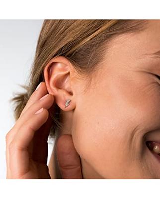 Dames oorbellen Secrecy E8242CDAWA900 Sterling zilver 1 cm