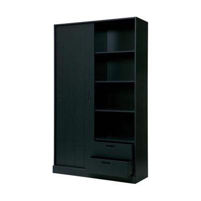 Woood Move schuifdeurkast matzwart