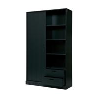 Woood Move schuifdeurkast matzwart - thumbnail