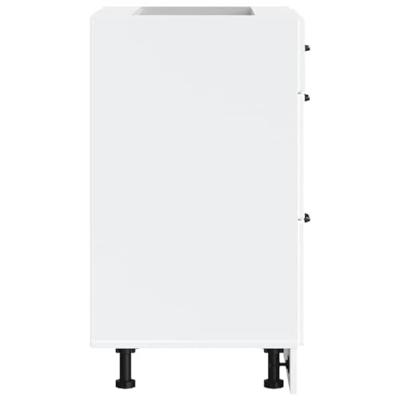 Keuken onderkast Kalmar bewerkt hout wit Keuken onderkast Kalmar bewerkt hout wit