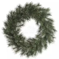 Malmo krans d50 cm groen/wit kerst Everlands - Everlands - thumbnail