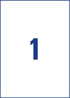 Avery-Zweckform Transparante verzendetiketten L7567-25 (N/A ),Transparant, Rechthoek, 25 stuk(s), Permanent hechtend - thumbnail