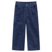 VidaXL Kinderbroek 116 ribfluweel marineblauw - thumbnail