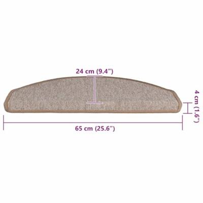 Trapmatten 30 st 65x24x4 cm lichtbruin