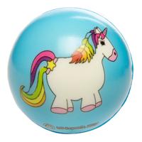 LG Imports Anti stressbal eenhoorn 5,5 cm blauw - thumbnail