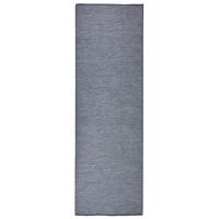 VidaXL Buitenkleed platgeweven 80x250 cm blauw - thumbnail