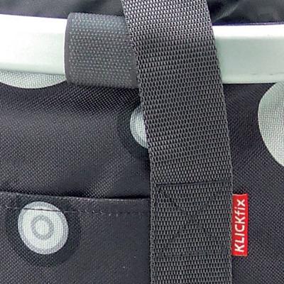 RIXEN & KAUL shoppertas "bikebasket" shopping bag r&k bikebasket bubbles anthr. - thumbnail