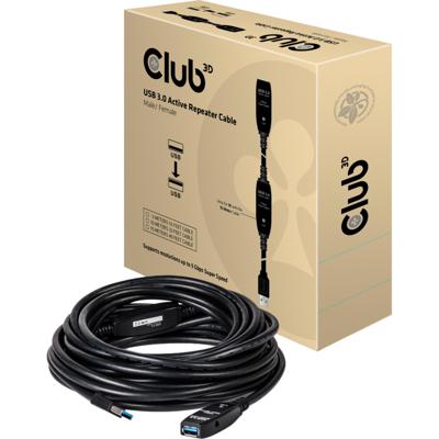 CLUB3D USB 3.0 Active Repeater Cable 5 Meter M/F CLUB3D USB 3.0 Active Repeater Cable 5 Meter M/F