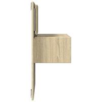 Nachtkastje met LED's wandgemonteerd sonoma eikenkleurig - thumbnail