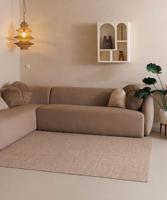 Tapeso Laagpolig vloerkleed Lush - beige - 120x170 cm - thumbnail