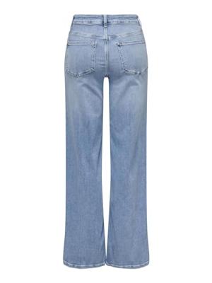 Only Onlmadison Blush Hw Wide Dnm Cro371 Noos 15282975 Mom Jeans Light Blue Denim