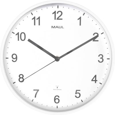 Wandklok maul sprint rc ø30x5cm kunststof wit/wit