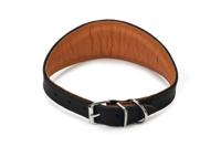 Beeztees rondo - halsband hond - leer - bruin - 50 cm x 60 mm - thumbnail