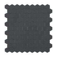 Mozaiek hexagon dark grey 3.5x3.5cm - thumbnail