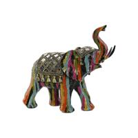 Decoratieve figuren Home ESPRIT Multicolour Hars Olifant 21,5 x 8,5 x 19,5 cm - thumbnail