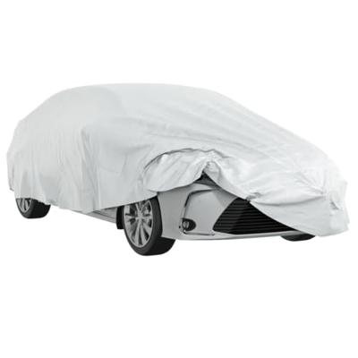 VidaXL Autohoes voor sedan met gespriemen m volledig zilverkleurig VidaXL Autohoes voor sedan met gespriemen m volledig zilverkleurig