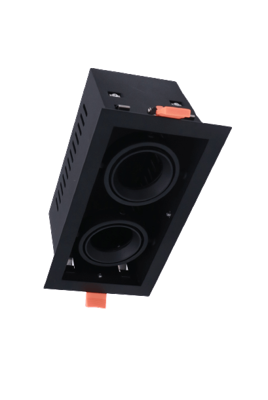 Artdelight Inbouwspot duoTavira zwart - DL 9992R ZW