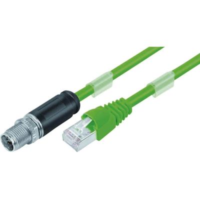 binder 79 9723 050 08 Sensor/actuator connector, geassembleerd M12 Aantal polen (sensoren): 8 Stekker, recht 3.00 m 20 stuk(s)